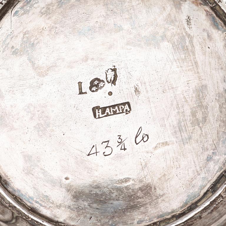 A Swedish 18th century parcel-gilt beaker, marks of Jakob Lampa, Stockholm 1769.