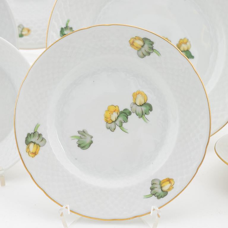 A 68-piece, partly 'Erantus', porcelain service from Bing & Grøndahl, Denmark.