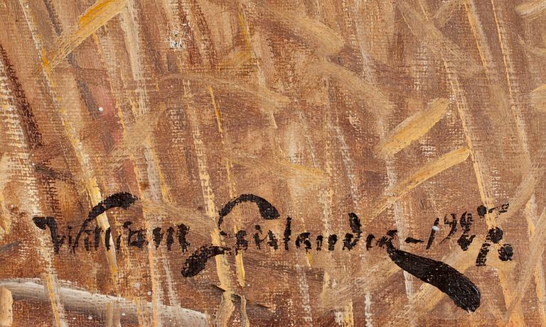 WILLIAM GISLANDER, olja på duk, sign.