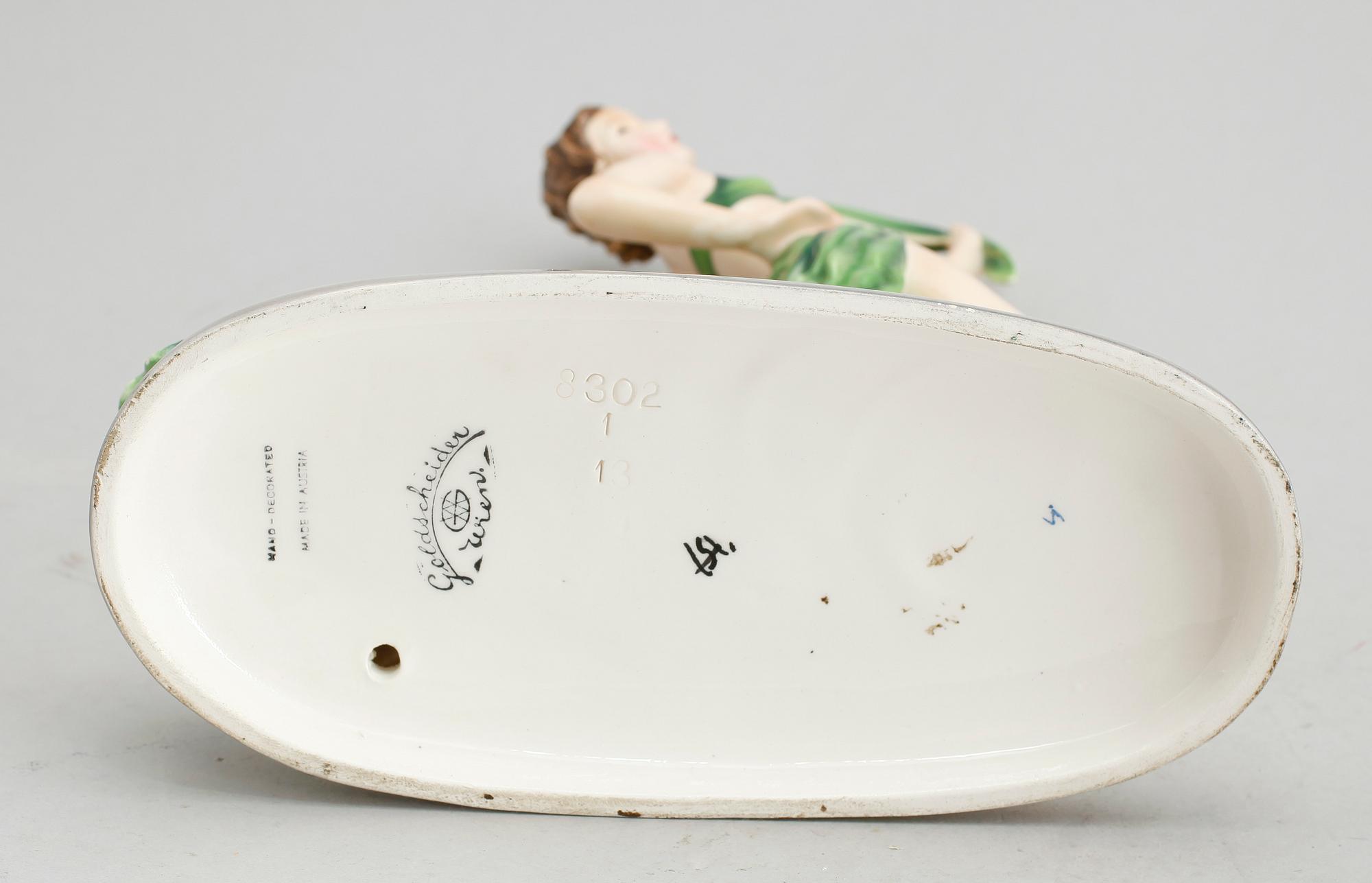 FIGURIN, porslin, Goldscheider, 1900-talets mitt.