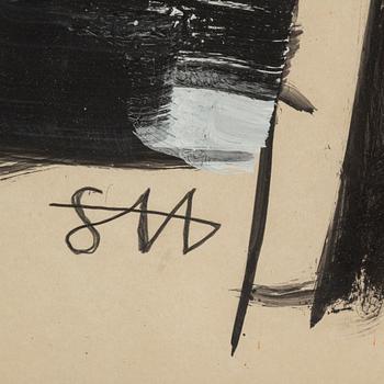 STAFFAN HALLSTRÖM, gouache & watercolour, signed.