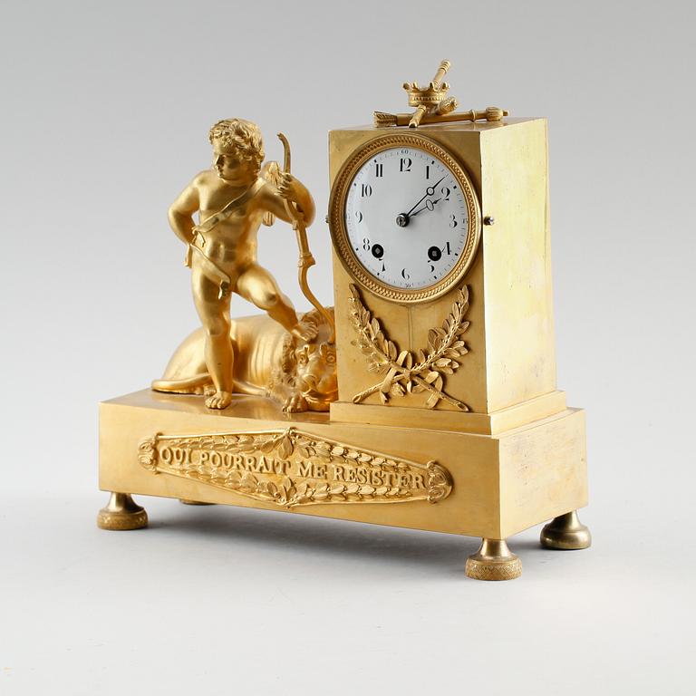 BORDSUR, empire, förgylld brons, Frankrike, 1800-talets första hälft.