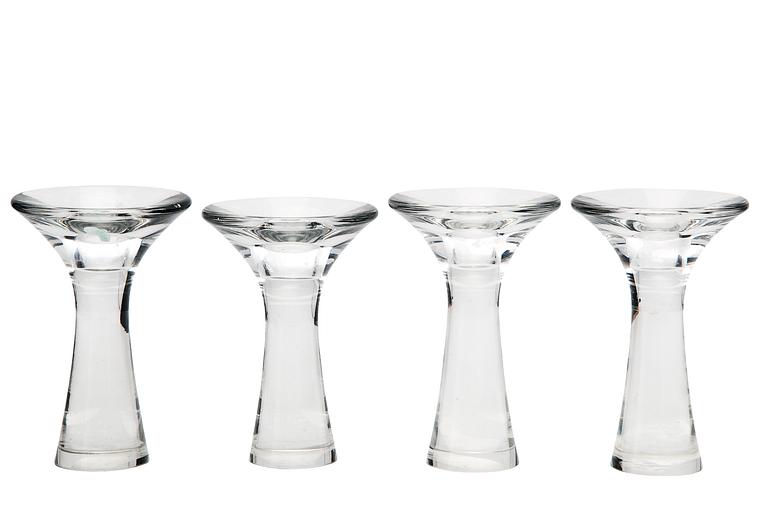 Tapio Wirkkala, A SET OF FOUR CANDLESTICKS.