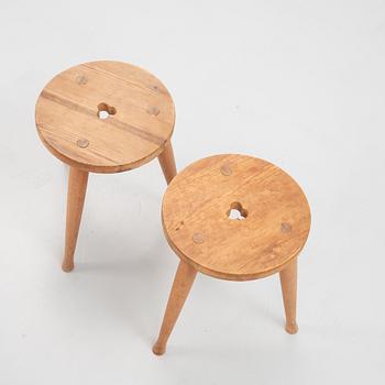 Stools 3 pcs. second half of the 20th century.