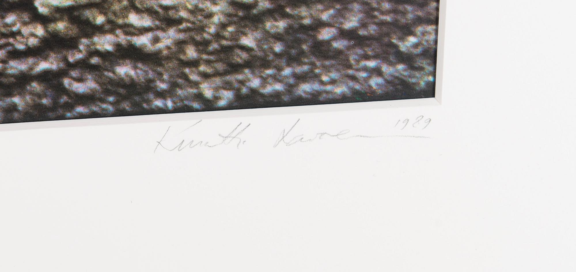 KUUTTI LAVONEN, fotografi, carbon print, signerad och daterad 1989, numrerad 1/3.