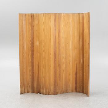 A Swedish Modern pine folding screen, purchased in 1945.