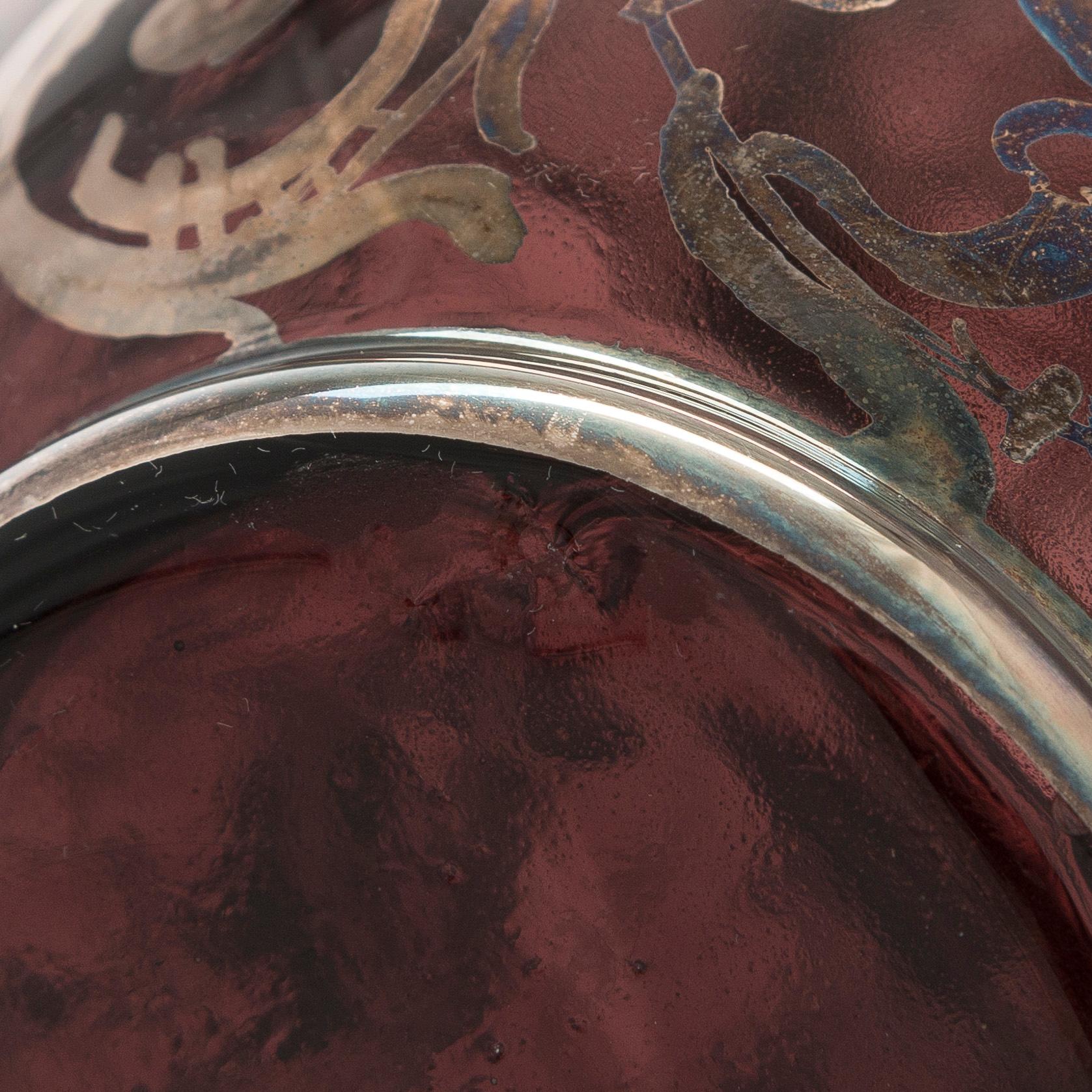 Two similar glass sets, Middle European 1950s.