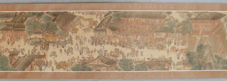 KAKEMONO, litografiskt tryck, 1900-tal.