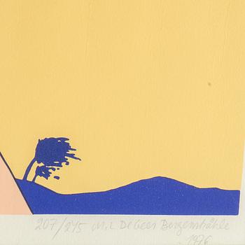 Marie-Louise Ekman, färgserigrafi, 1976, signerad, 207/245.