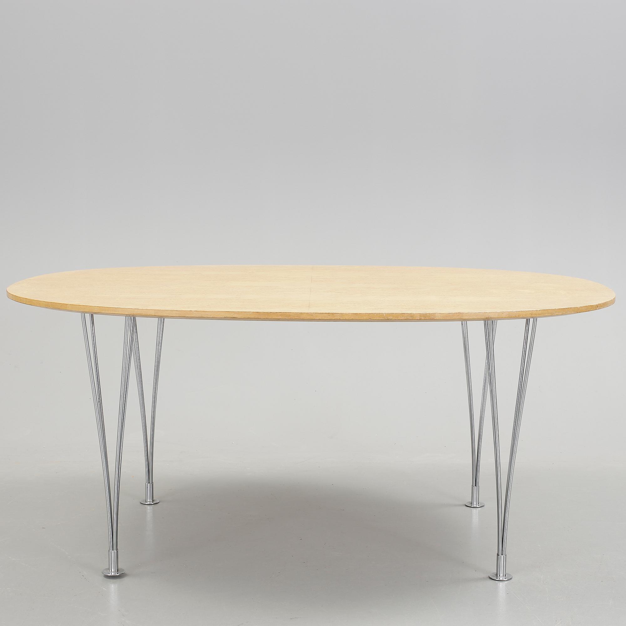 SOFFBORD, "Superellips" Design Bruno Mathsson och Piet Hein för Fritz Hansen, 1900-talets andra hälft.