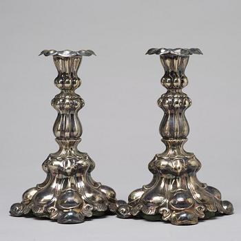 Pair of candlesticks, C G Hallberg.