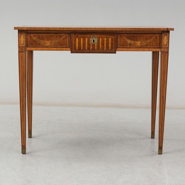 A Gustavian-style table, first half 20th century.