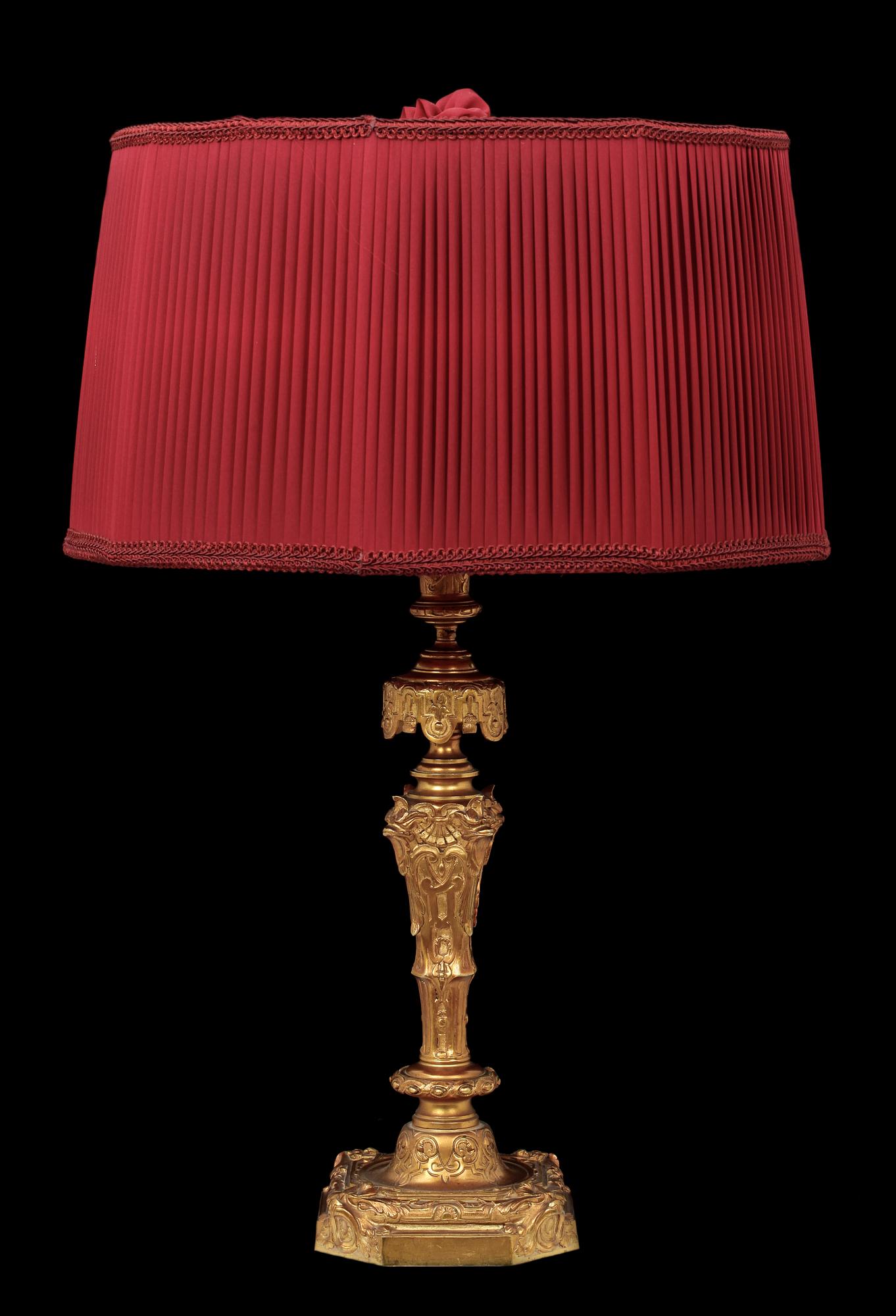 BORDSLAMPA, nyrenässans, 1900-tal.