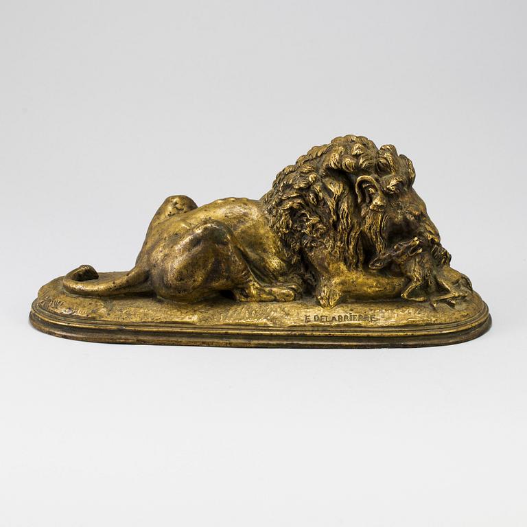 A bronze sculpture by Paul-Édouard Delabrièrre, 19th century.