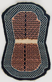 A 20th century tiger rug/saddle cloth, China.