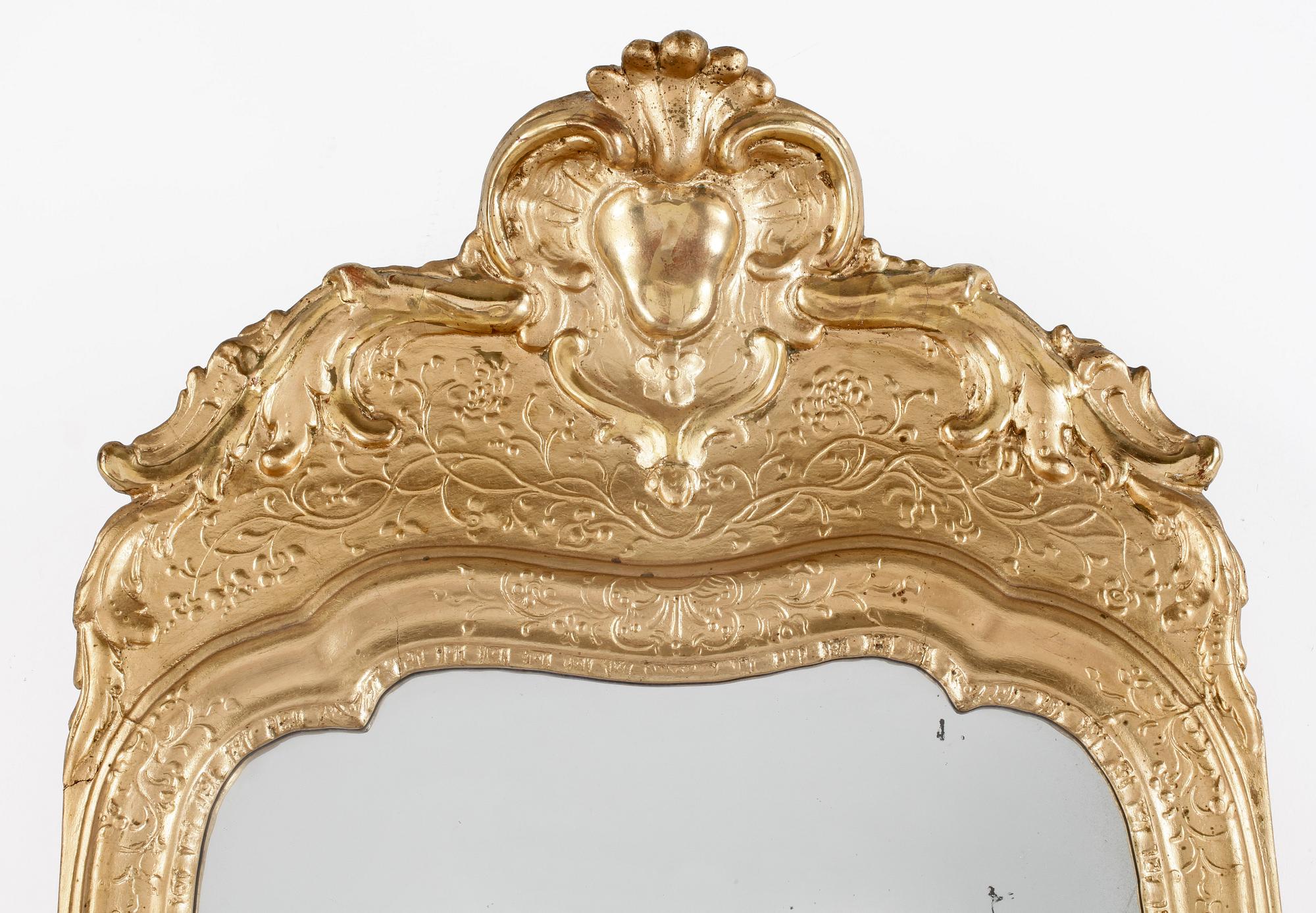 SPEGEL, rokoko, Stockholms hallstämpel, 1700-talets andra hälft.