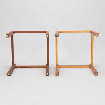 Carl Gustaf Hiort af Ornäs, Two 1960's tables 'Lamp tables' for HMN, Huonekaluliike Mikko Nupponen.