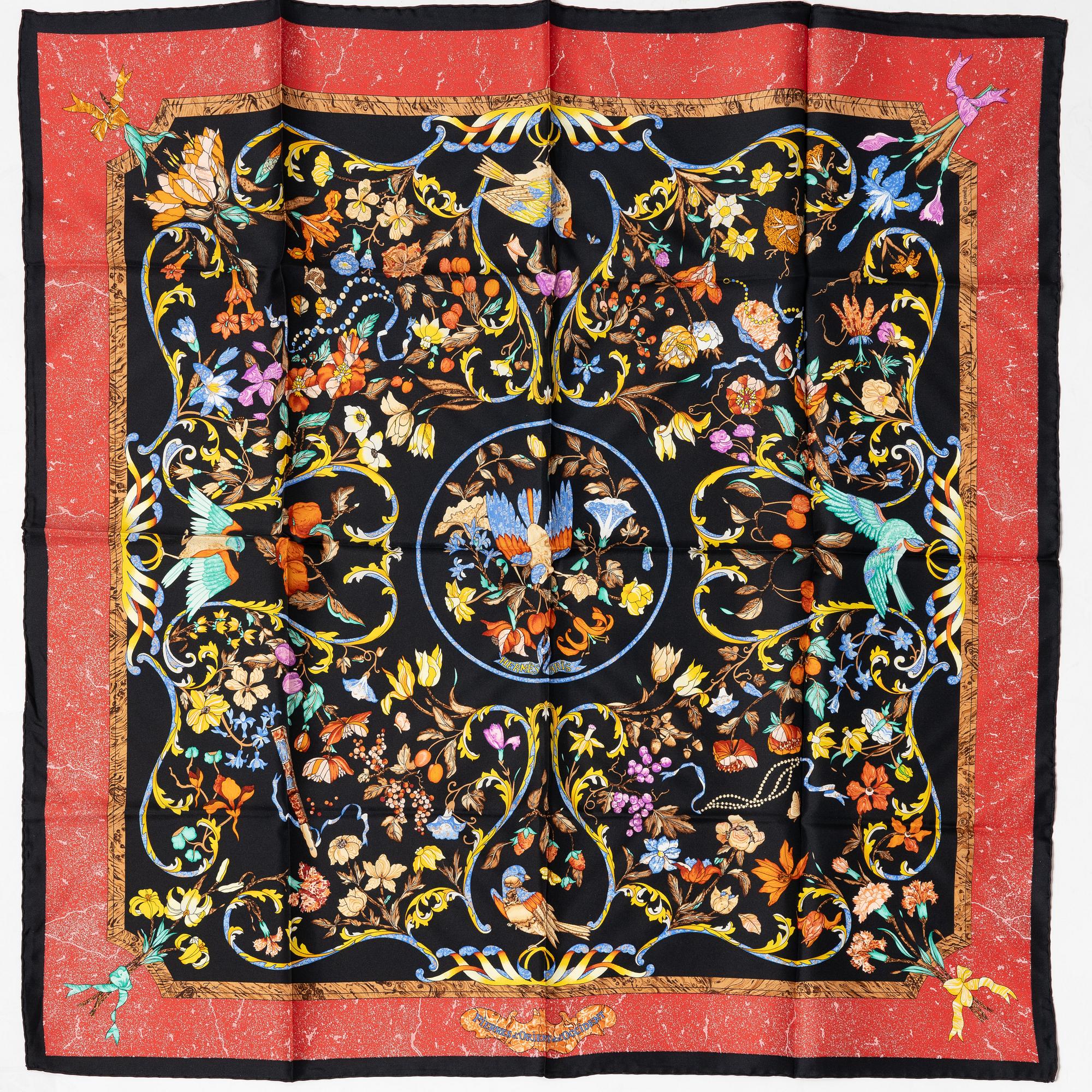 Hermès, scarf, "Pierres d'Orient et d'Occident".