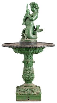 696. An 19th century iron cast fountain.