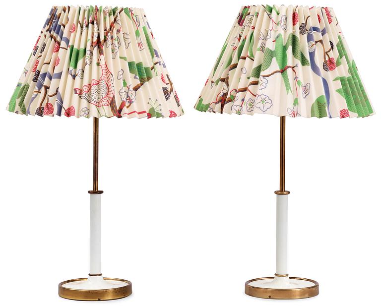 A pair of Josef Frank table lamps by Svenskt Tenn.