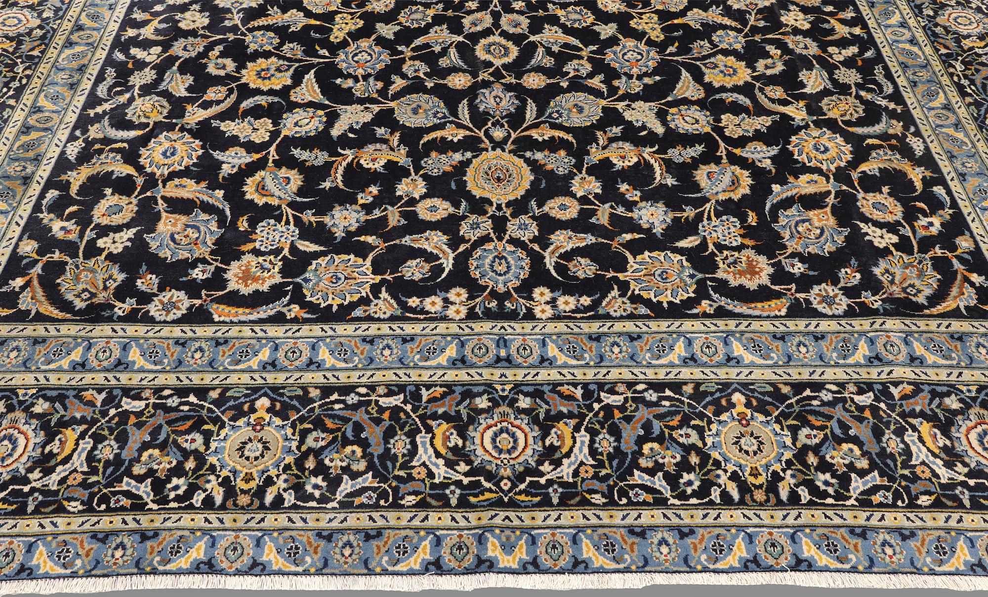 A Keshan carpet, c. 440 x 308 cm.
