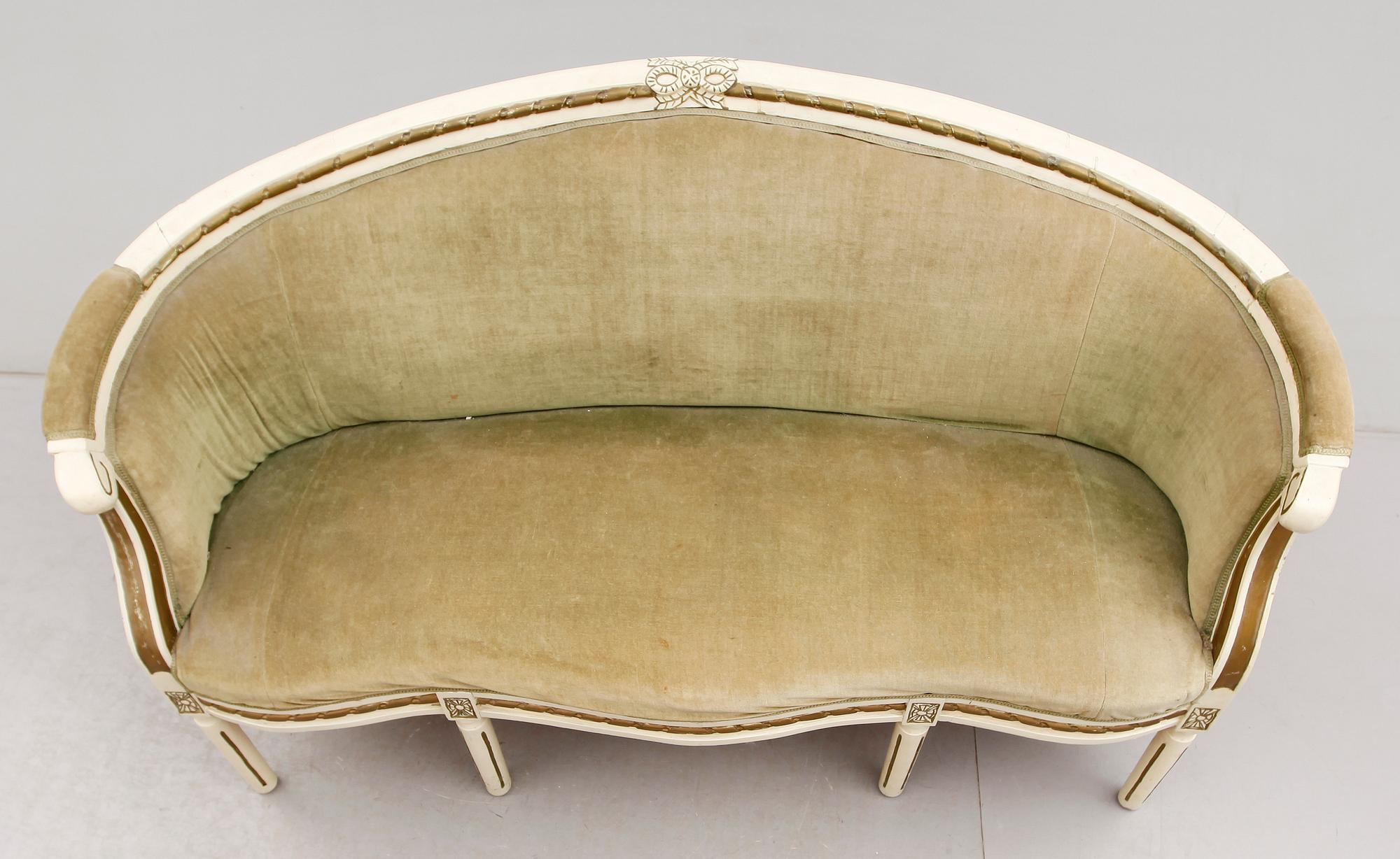 SOFFA, gustaviansk stil, 1900-talets första hälft.