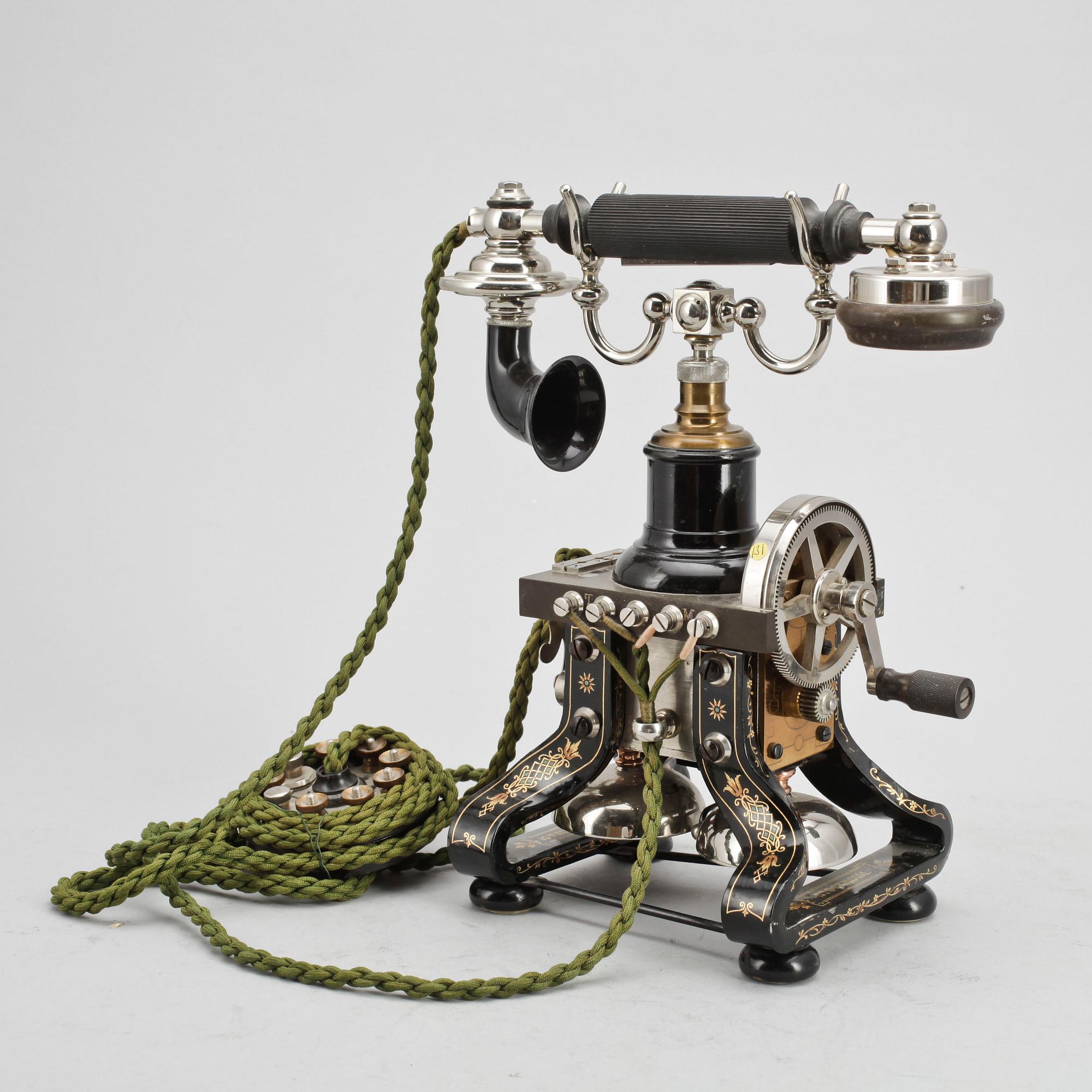TELEFON, "Taxen", LM Ericsson, 1892 års modell.