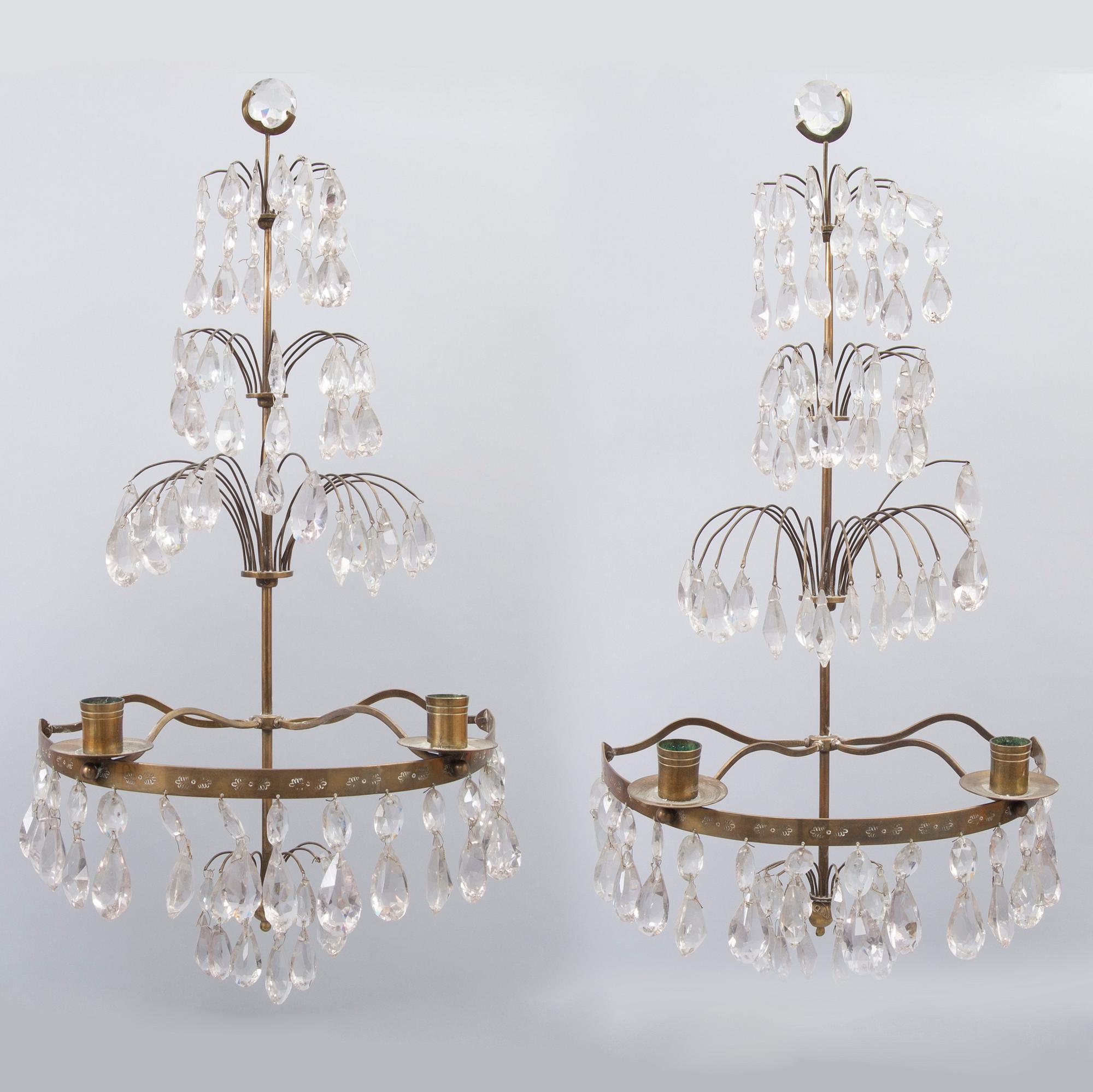 LAMPETTIPARI, empiretyyli, noin 1900.