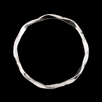 ARMRING, silver, Tebon, Nyköping 1995. Vikt ca 23 g.