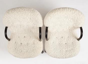 Arnold Madsen, a pair of 'Clam Chairs', probably by Madsen & Schubell, Denmark 1940-50s.