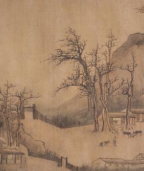Okänd konstnär, rullmålning, färg och tusch på siden. Qingdynastin (1644-19412).