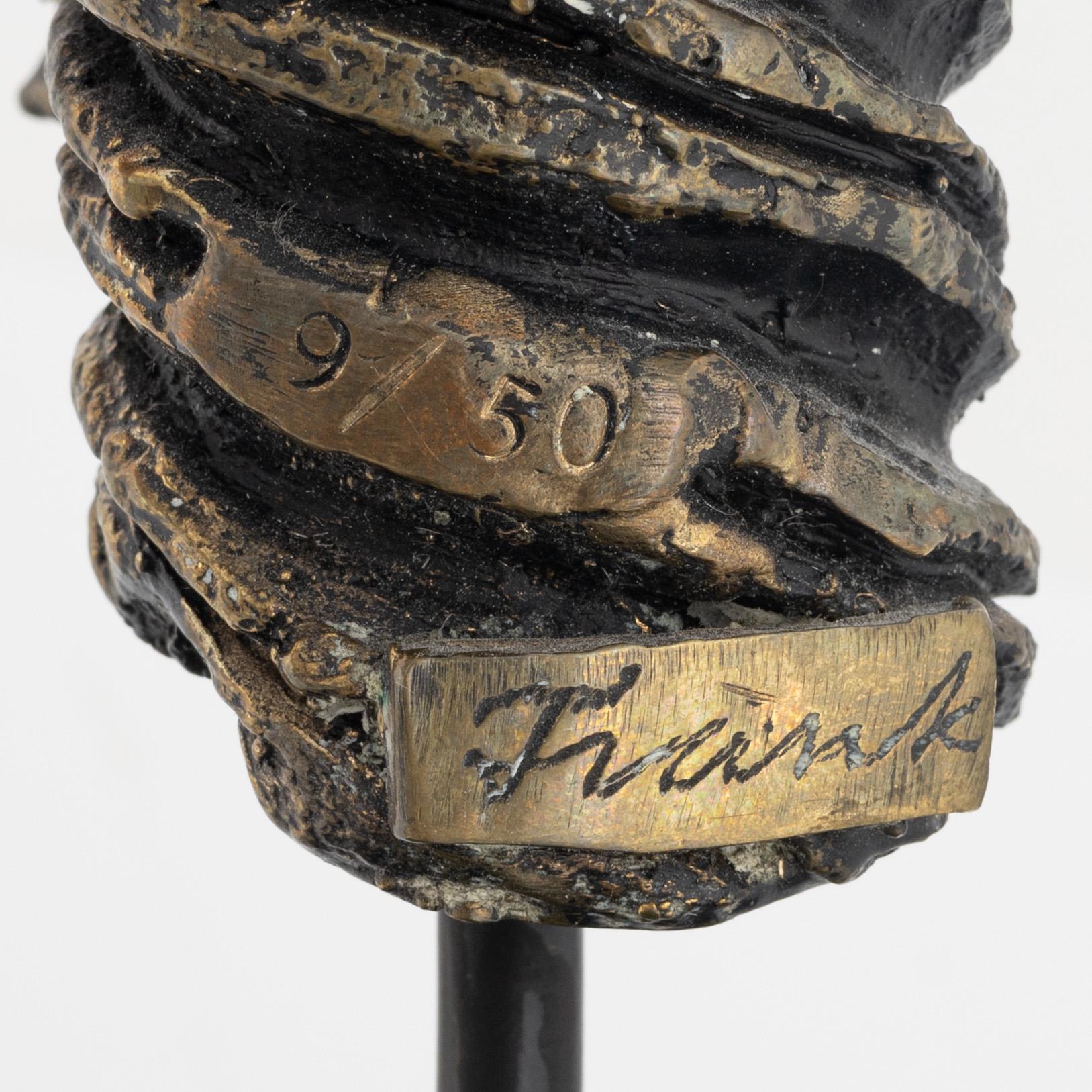 Frank Olsson, sculpture. Signed and numbered. Height 30 cm.
