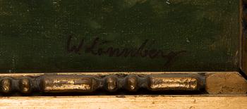 William Lönnberg, olja på duk, signerad.
