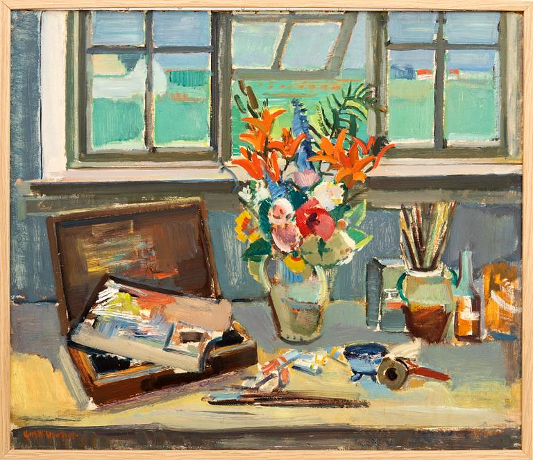 Gerhard Wihlborg, Vid fönstret i ateljén.