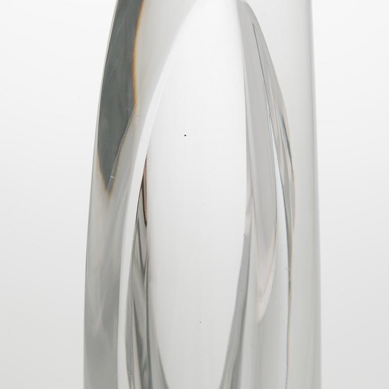 Aimo Okkolin, konstglas, , "Svärdslilja", signerad Riihimäen Lasi  Oy, Aimo Okkolin, Riihimäen Lasi Oy.