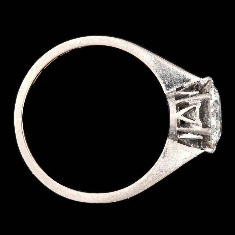 RING, gammalslipad diamant, 1.98 ct.