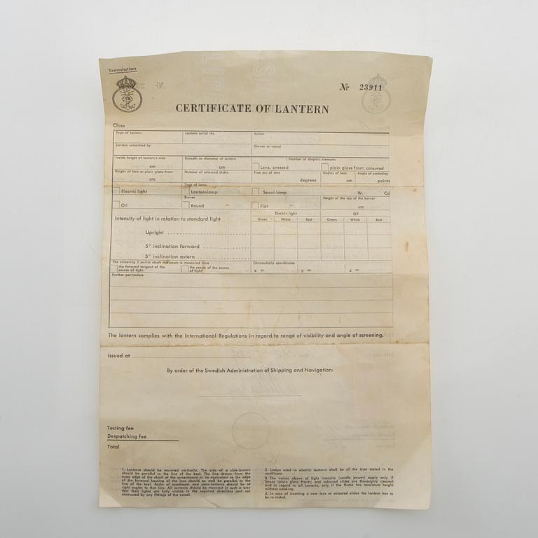 Ankarlanterna 1900-tal.