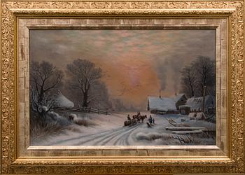 RAM, ca 1900, målning, kopia, signerad I.Heinricius.