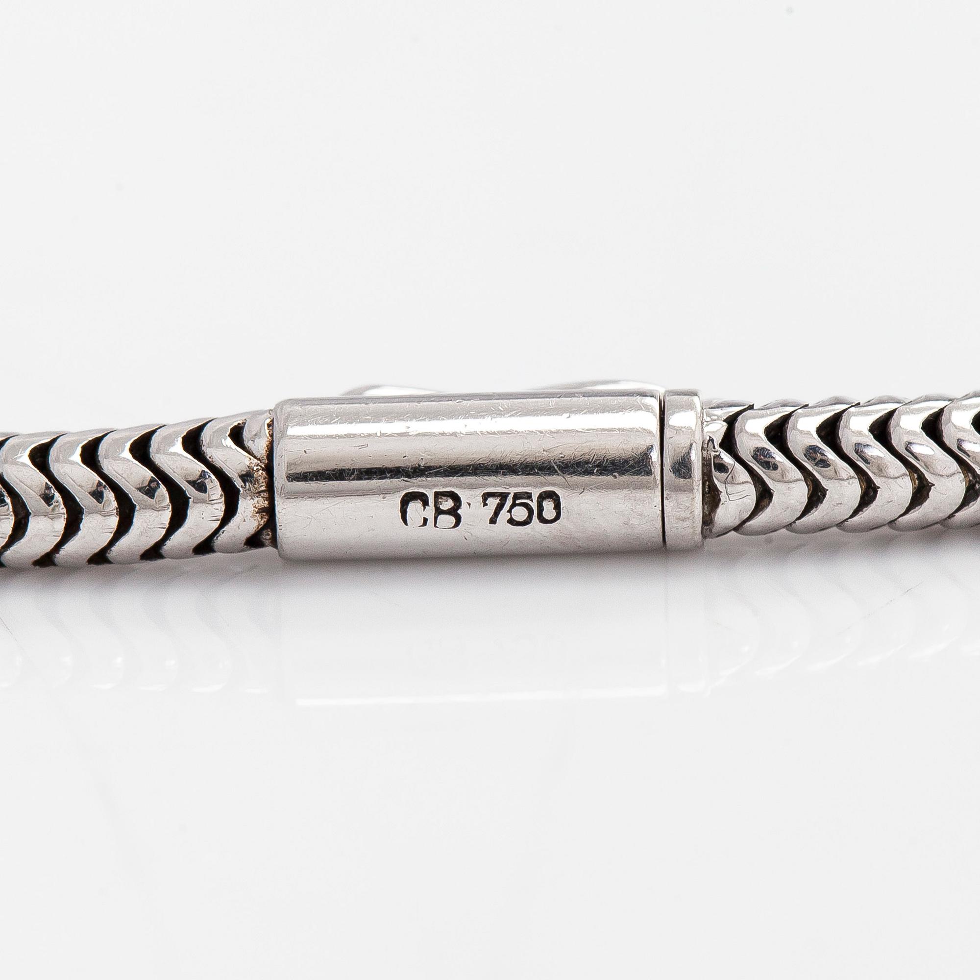 Collier, Bucherer, 18K vitguld med briljanstlipade och åttkantsslipade diamanter.