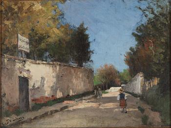 CARL SKÅNBERG, oil on panel 25.5 x 32 cm. Signed.