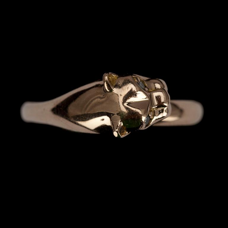 RING, guld 14K, finska kontrollstämplar 1993. Vikt 4,9 g.