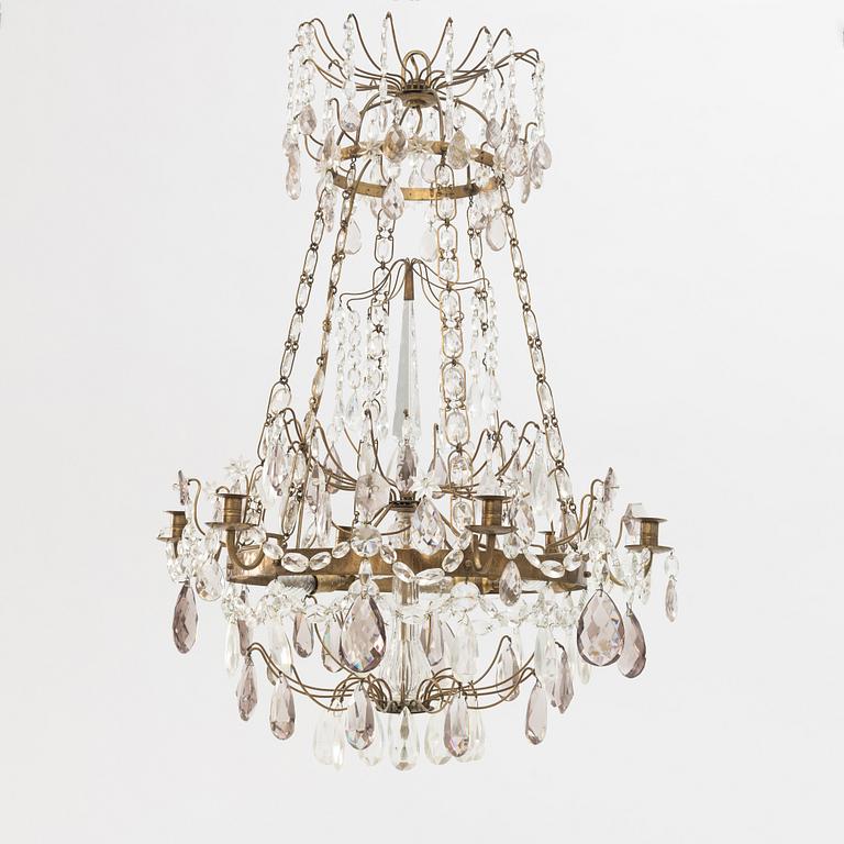 A Gustavian style chandelier, early 20th Century.