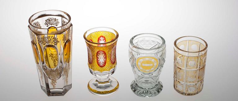 LASIESINEITÄ, 4 kpl. Böhmen 1800-luvun loppupuoli.