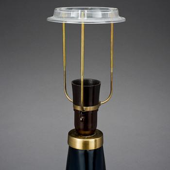 BORDSLAMPA, glas, Carl Fagerlund, Orrefors, 1900-talets andra hälft.