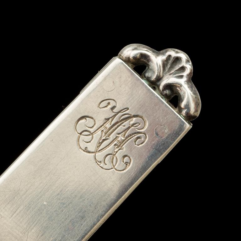 BREVKNIV, silver. Anders Nilsson, Lund 1909. 23g.