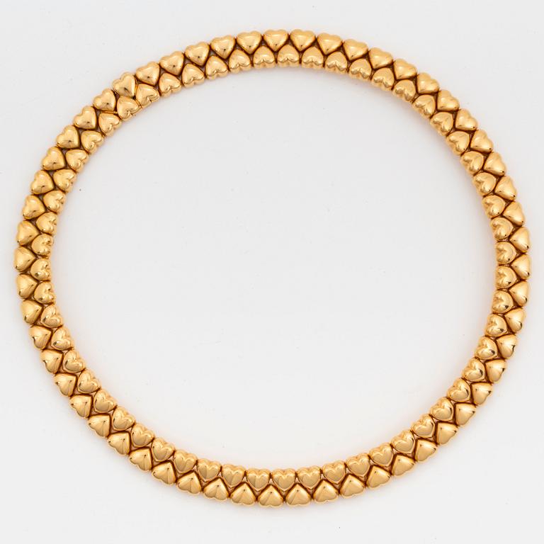 Cartier collier "Double Hearts" 18K guld.