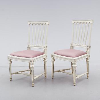 STOLAR, 1 par, sengustavianska, omkring år 1800.