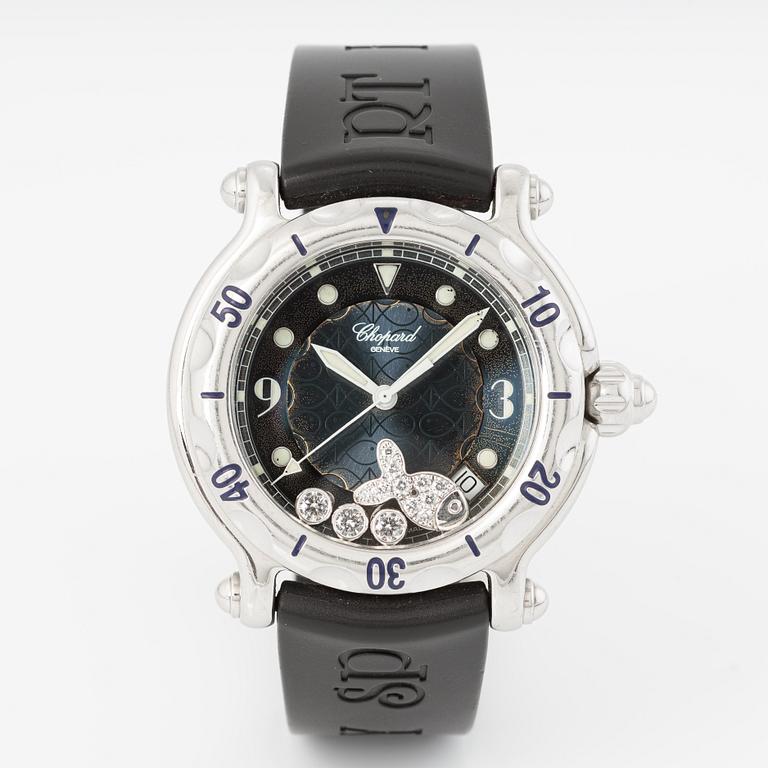 Chopard, Happy Sport, "Fish", armbandsur, 38 mm.