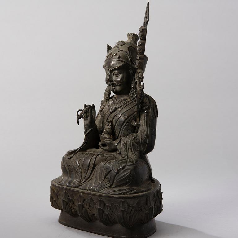 SKULPTUR, mässing, Tibet, 1900-talets senare hälft.