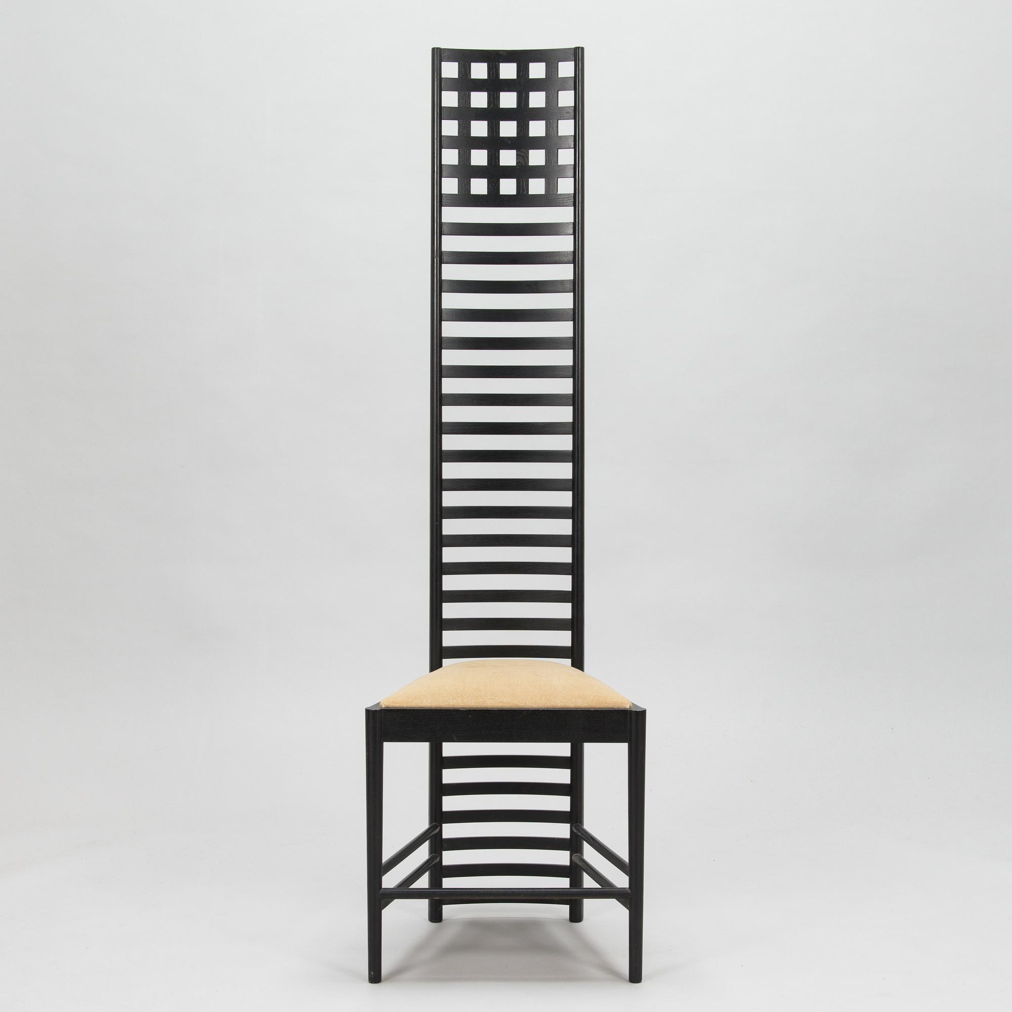 Charles Rennie Mackintosh, stol, "Hill house 1", Cassina, Italien.